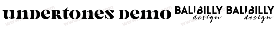 Undertones Demo字体转换